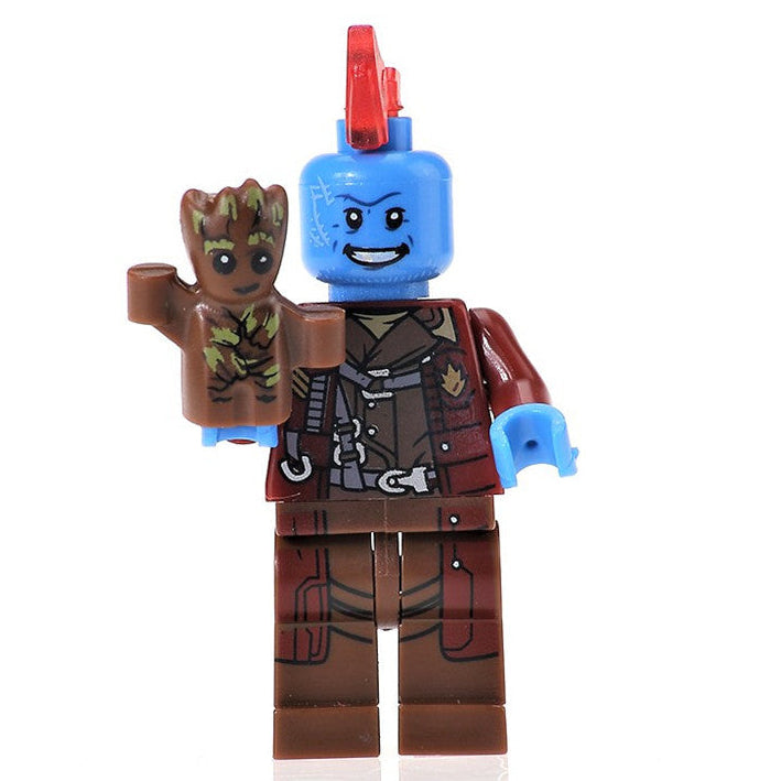 Yondu Udonta + Baby Groot Marvel Superhero Minifigure Guardians of the Galaxy - Minifigure Bricks