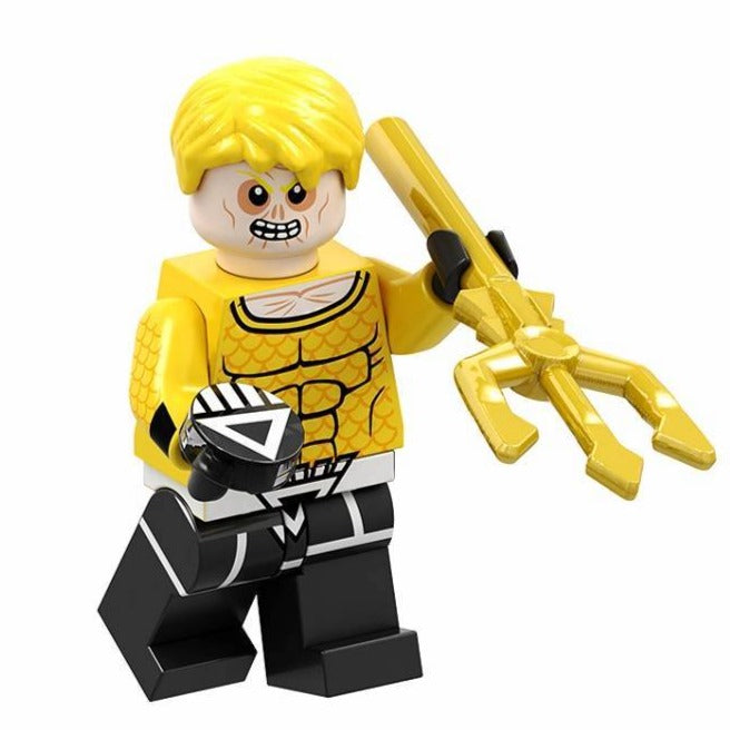 Black Lantern Aquaman DC Comics Superhero Minifigure - Minifigure Bricks