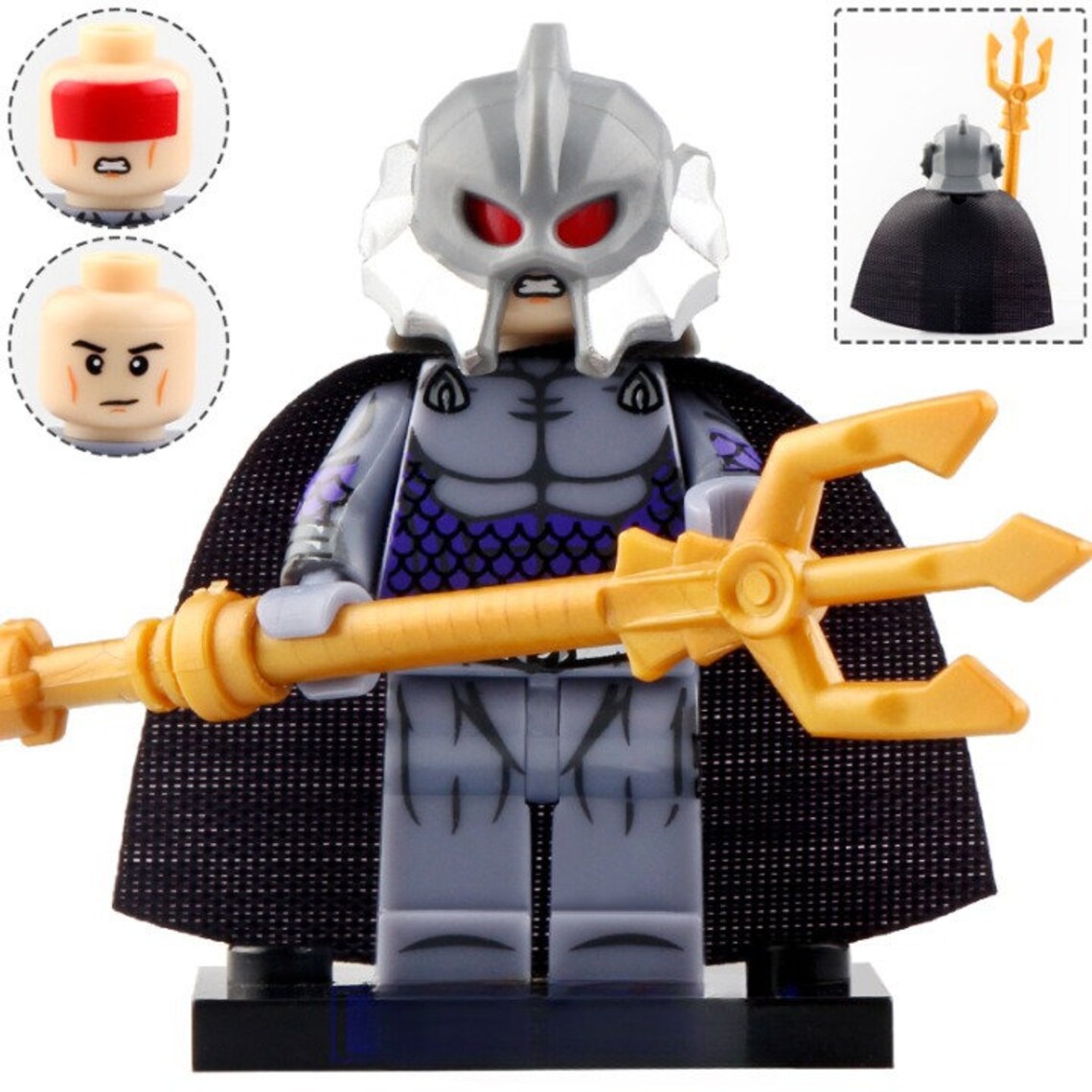 Ocean Master Custom DC Comics Supervillain Minifigure - Minifigure Bricks