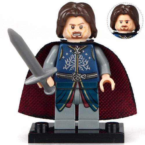 Aragorn custom Lord of the Rings Minifigure - Minifigure Bricks