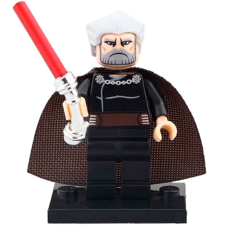Count Dooku Classic custom Star Wars Minifigure - Minifigure Bricks