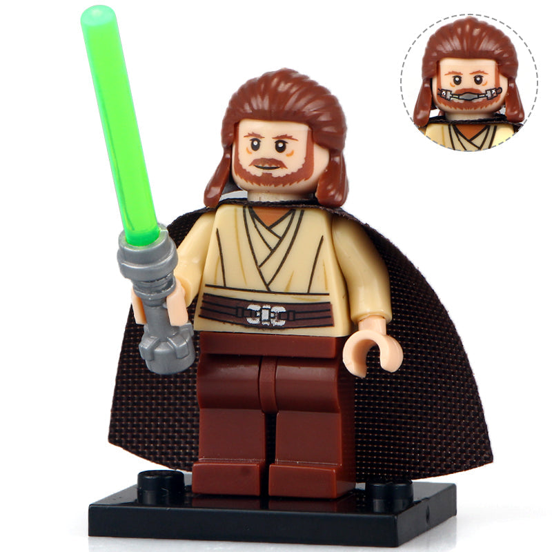 Qui-Gon Jinn custom Star Wars Minifigure - Minifigure Bricks