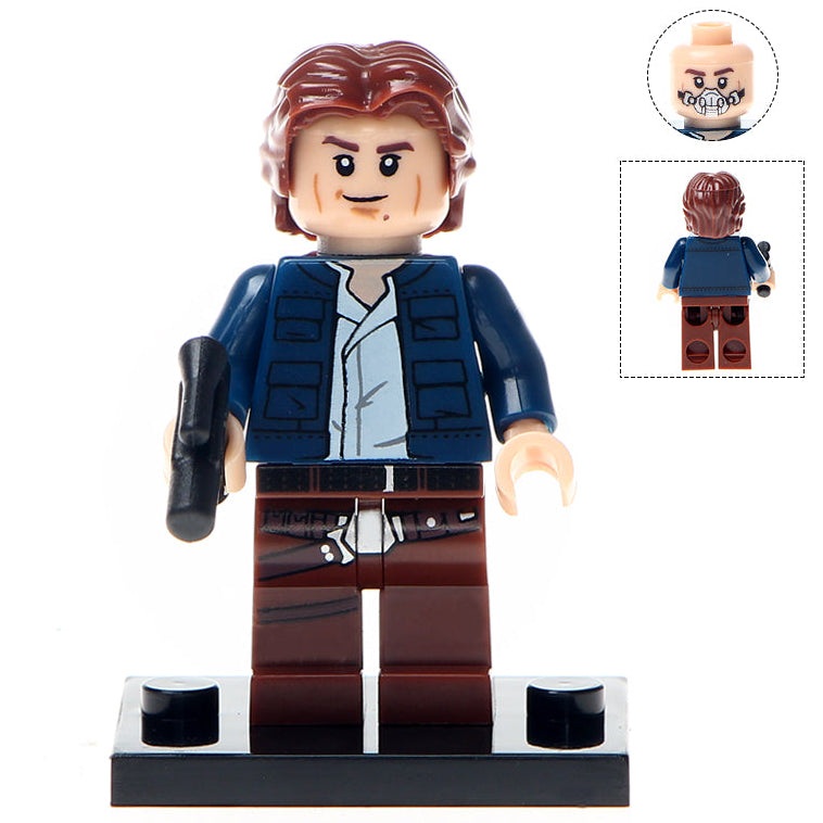 Han Solo custom Star Wars Minifigure - Minifigure Bricks