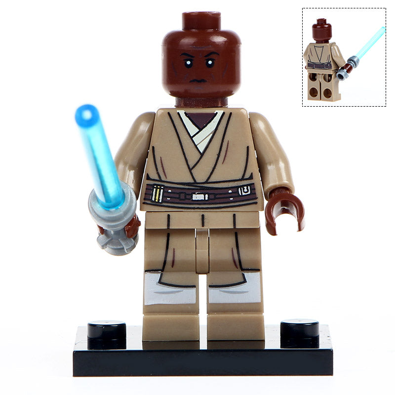 Mace Windu Jedi Master Star Wars Minifigure - Minifigure Bricks