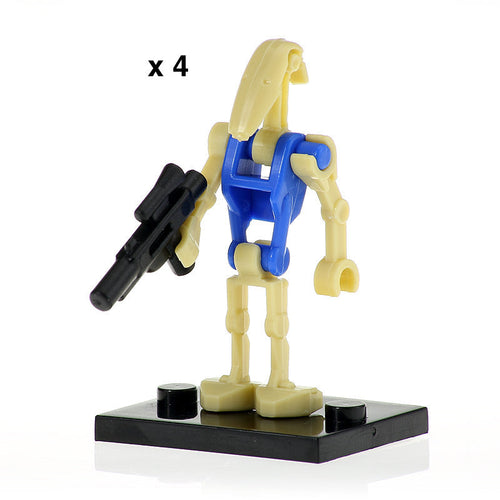 4 x Pilot Battle Droid custom Star Wars Minifigure - Minifigure Bricks