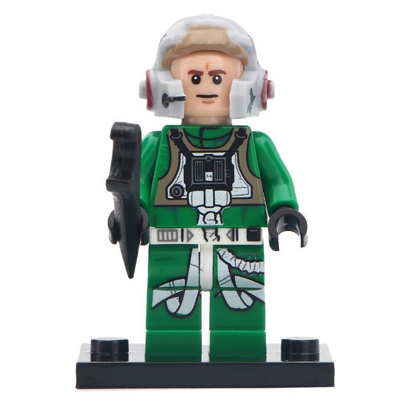 Rebel A-Wing Pilot Custom Star Wars Minifigure - Minifigure Bricks