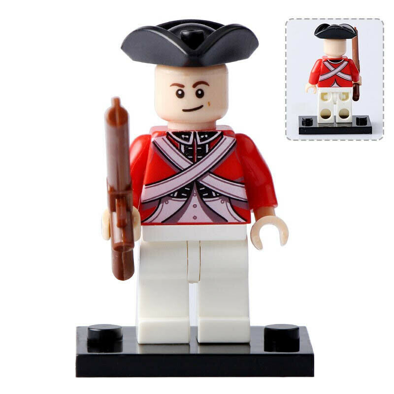 American Revolutionary War Soldier Custom Minifigure - Minifigure Bricks