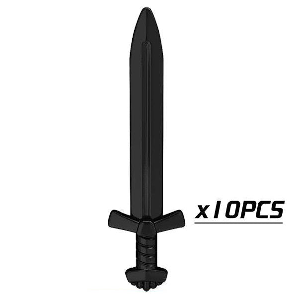 Medieval Sword Weapon Minifigure Accessory Set