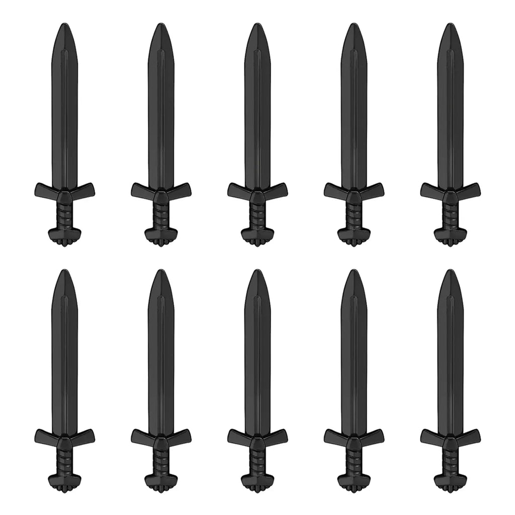 Medieval Sword Weapon Minifigure Accessory Set