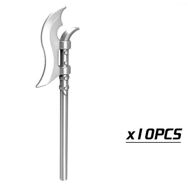 Medieval Long Axe Weapon Minifigure Accessory Set