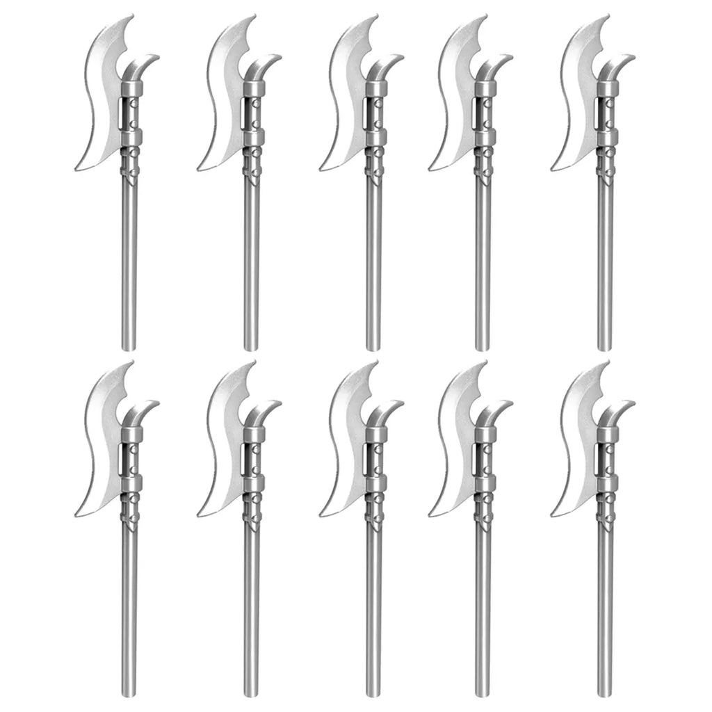 Medieval Long Axe Weapon Minifigure Accessory Set