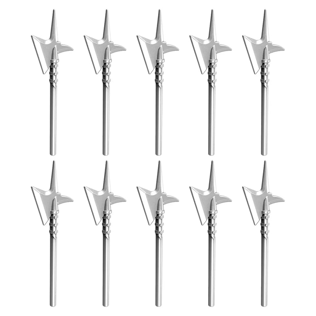 Medieval Long Axe Weapon Minifigure Accessory Set