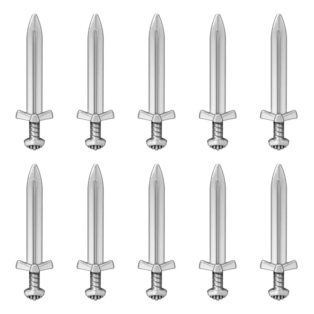 Medieval Sword Weapon Minifigure Accessory Set
