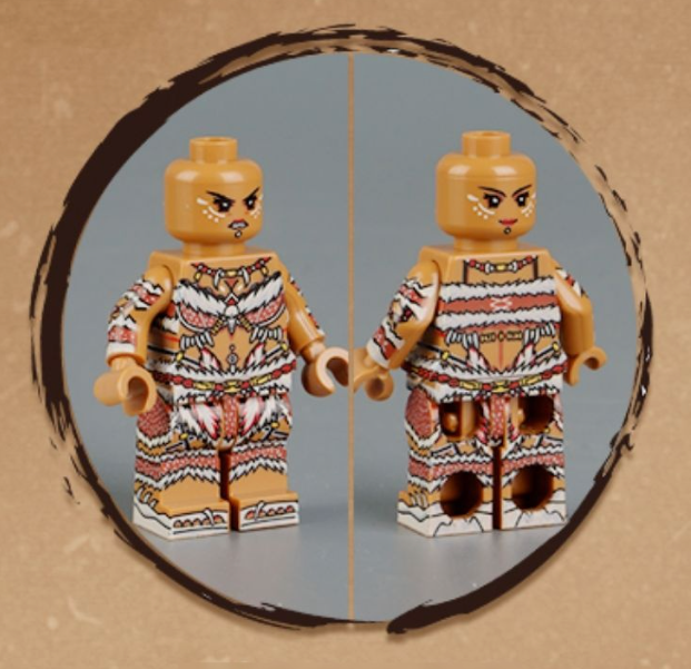 Zhu Rong Yue Barbarian Warrior Custom Minifigure