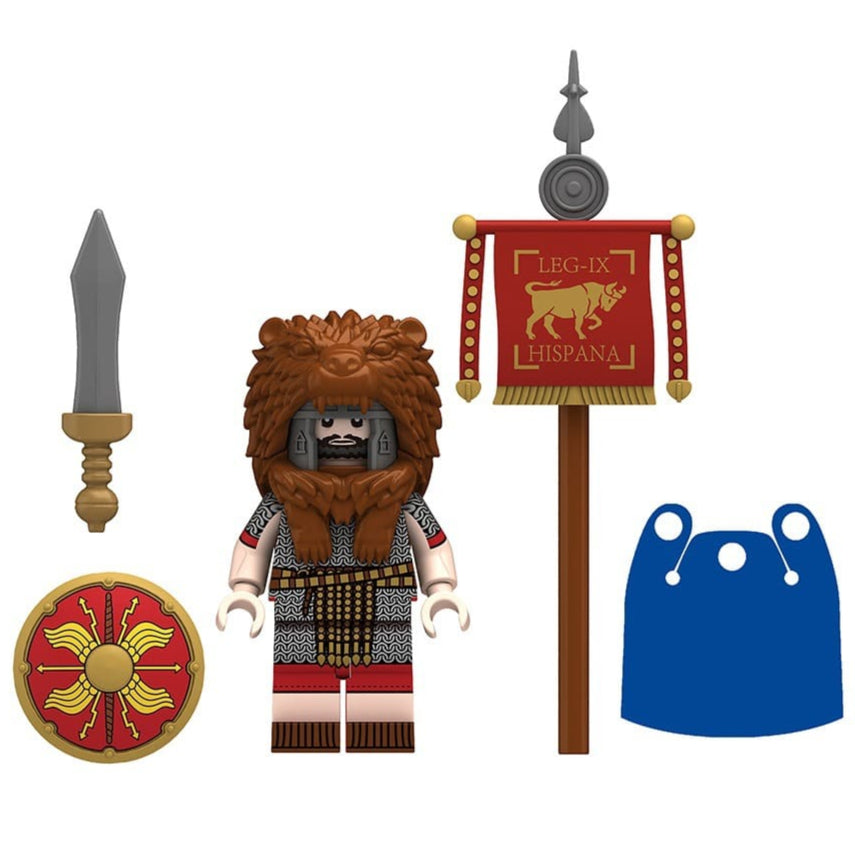 Signifer Legionary Custom Roman Soldier Minifigure - Minifigure Bricks
