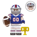 Buffalo Bills American Football Player Minifigure - Minifigure Bricks