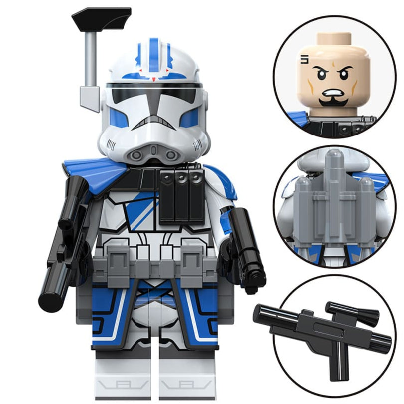 Fives Clone Trooper Custom Star Wars Minifigure - Minifigure Bricks