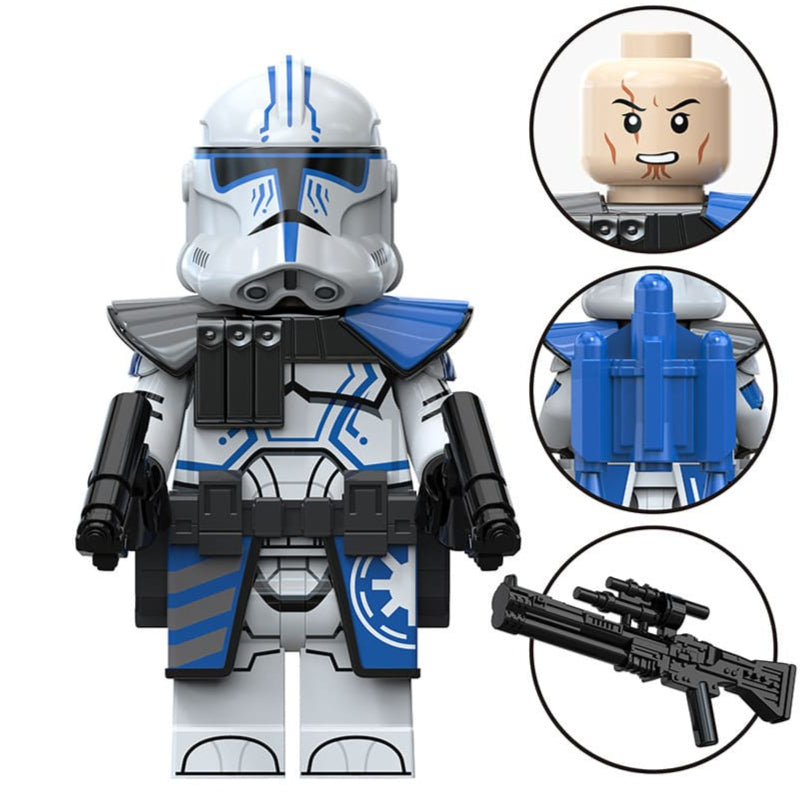 Hardcase Clone Trooper Custom Star Wars Minifigure - Minifigure Bricks