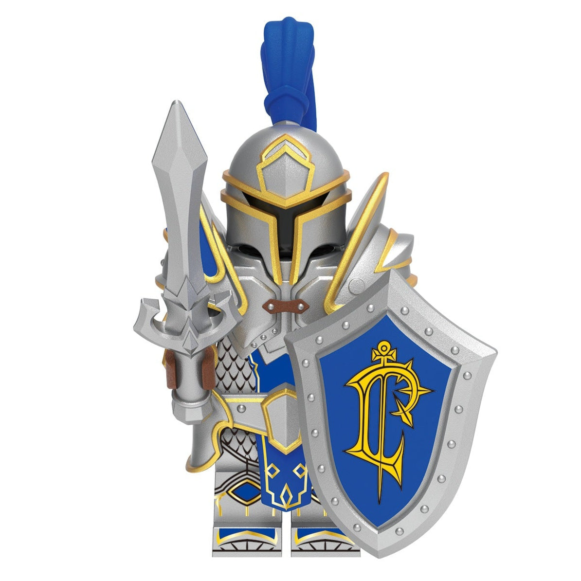 Lordaeron Footman Custom World of Warcraft Minifigure - Minifigure Bricks