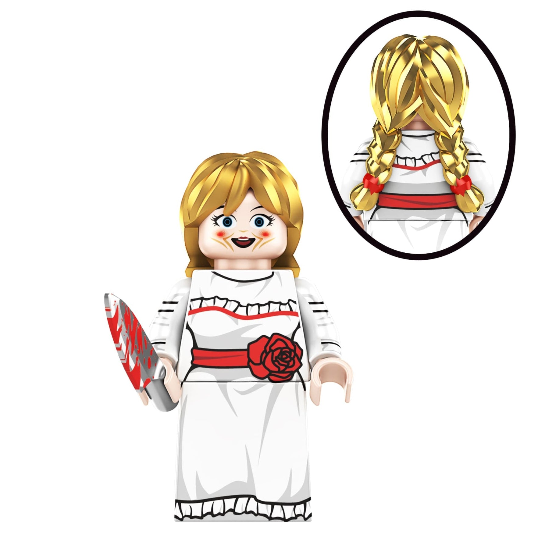 Annabelle from Horror Movie Minifigure - Minifigure Bricks