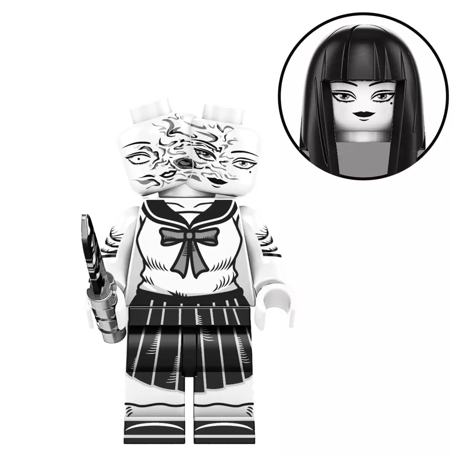 Tomie Kawakami from Junji Ito Custom Horror Anime Minifigure - Minifigure Bricks