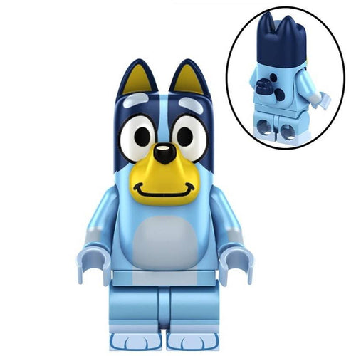 Bluey Custom Bluey Cartoon Minifigure - Minifigure Bricks