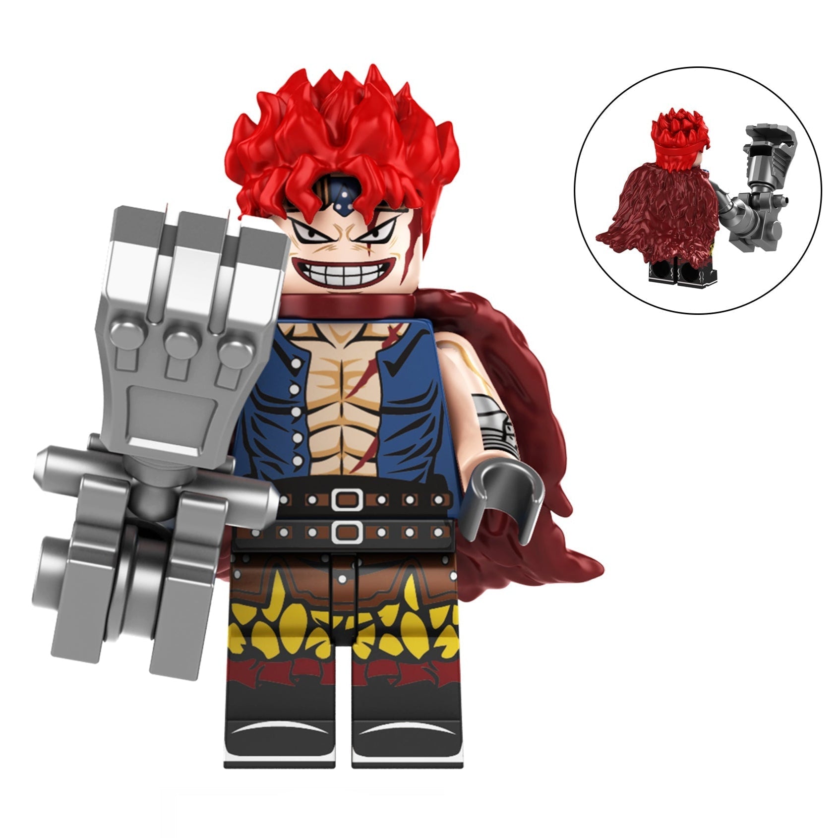 Eustass Kid Custom One Piece Anime Minifigure - Minifigure Bricks