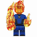 Human Torch (MCU) Custom Marvel Superhero Minifigure - Minifigure Bricks