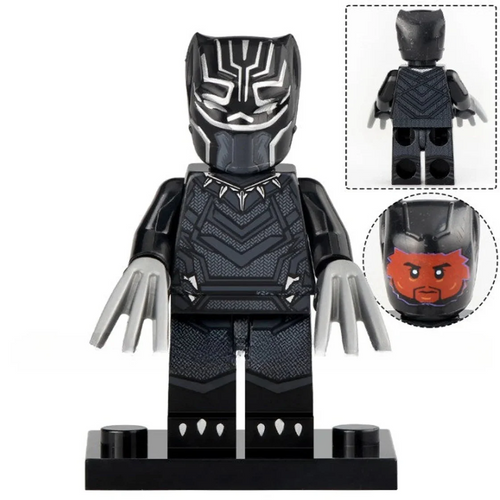 Black Panther (MCU) Custom Marvel Superhero Minifigure - Minifigure Bricks
