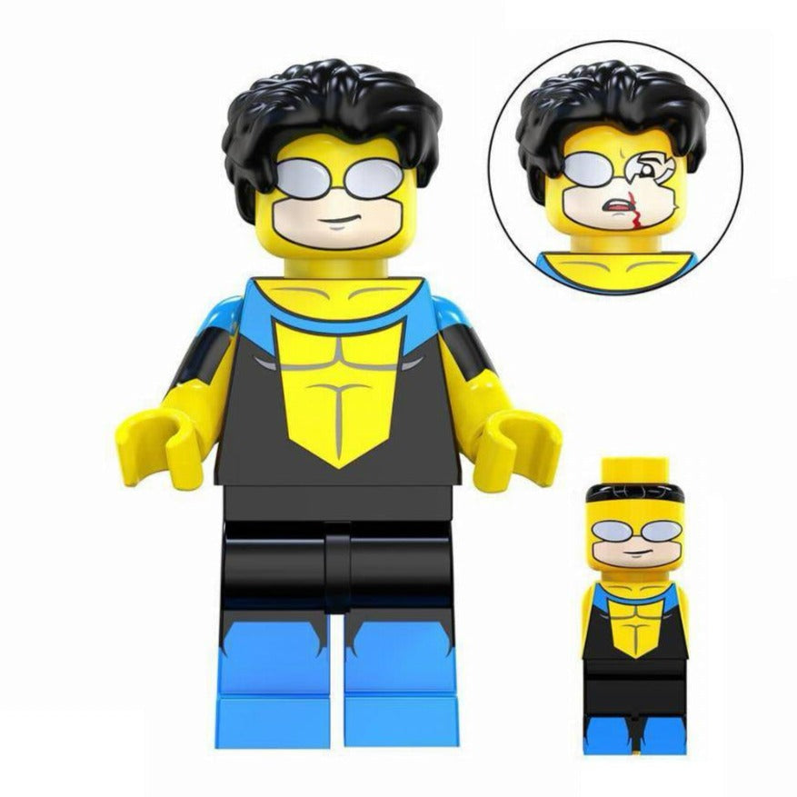Invincible (Mark Grayson) from Invincible Custom Image Universe Superhero Minifigure - Minifigure Bricks