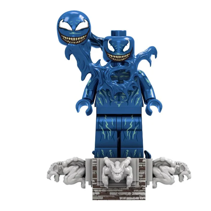 Dead Blue (Venom) Custom Marvel Superhero Minifigure - Minifigure Bricks