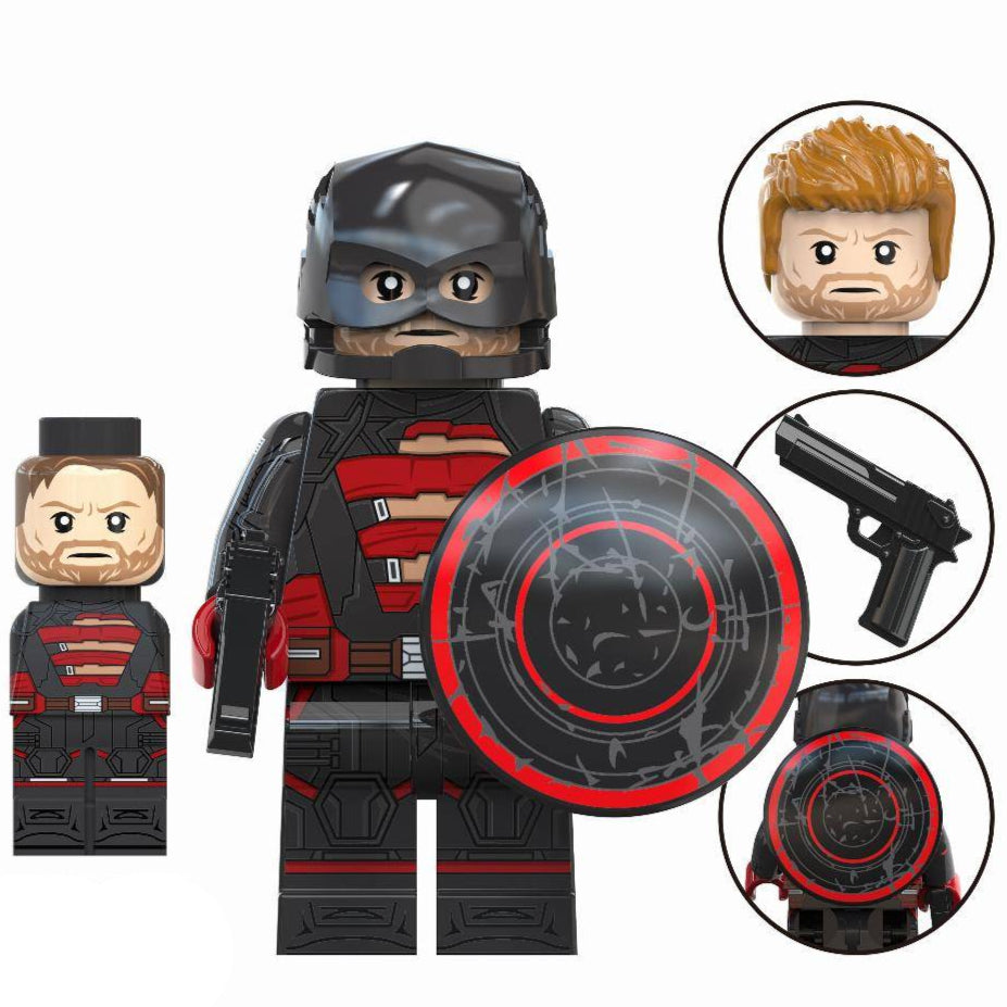 U.S. Agent (Thunderbolts*) Custom Marvel Superhero Minifigure - Minifigure Bricks