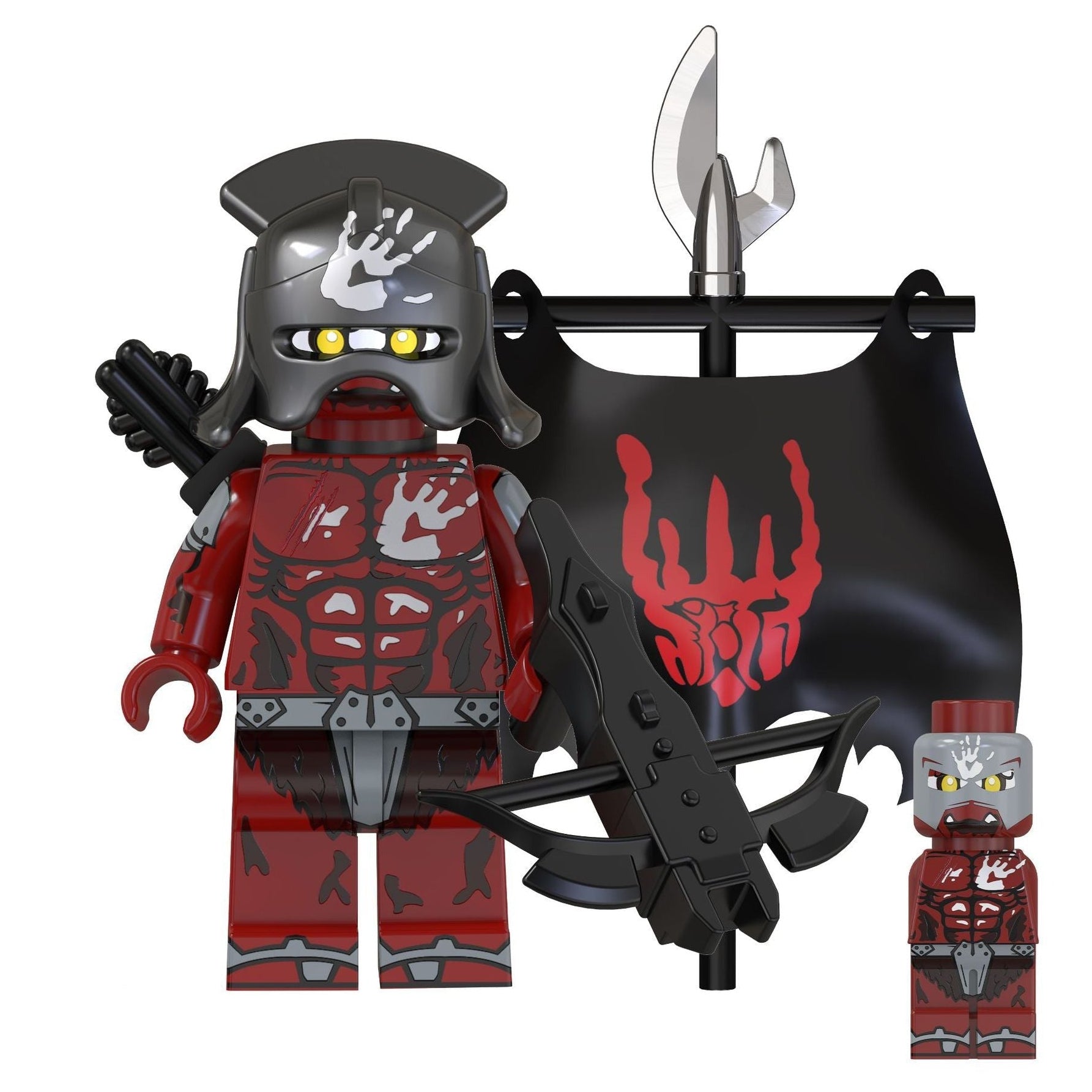 Uruk-Hai Orc custom Lord of the Rings Minifigure