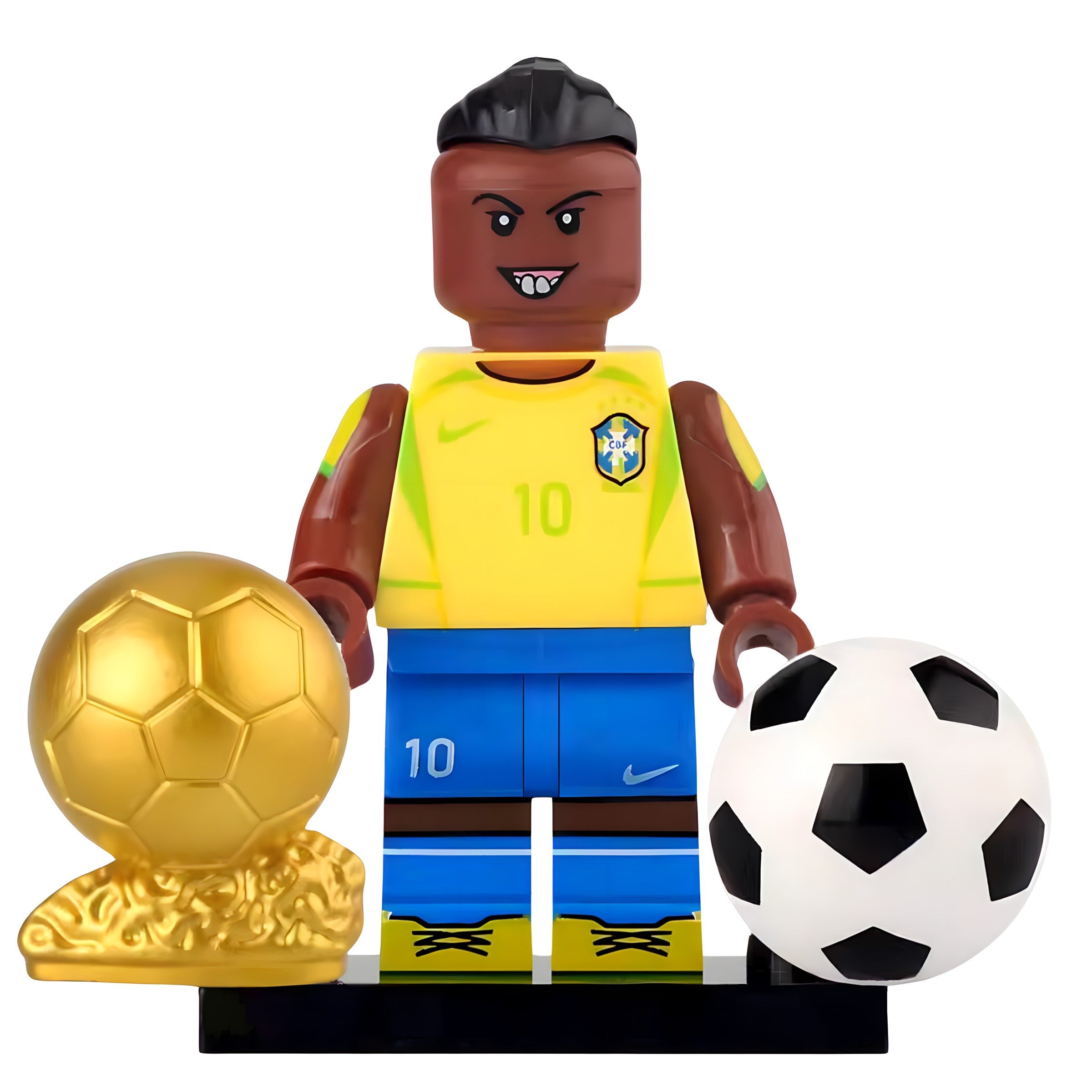 Ronaldinho Football Legend Custom Minifigure - Minifigure Bricks