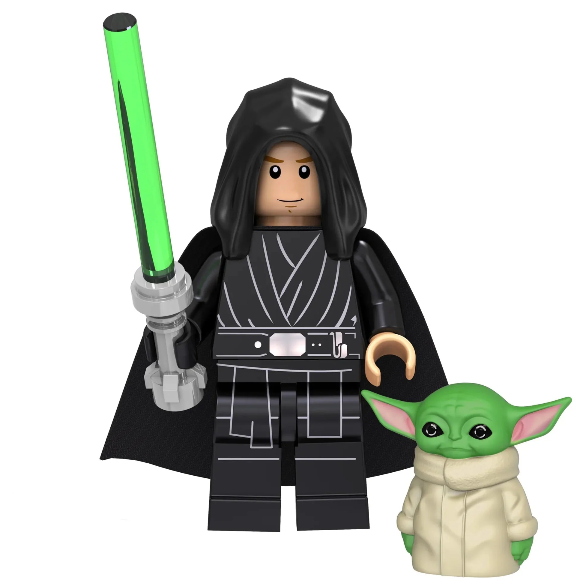 Luke Skywalker (Grogu) custom Star Wars Minifigure - Minifigure Bricks