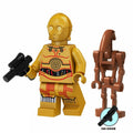 C-3PO with Battle Droid custom Star Wars Minifigure - Minifigure Bricks