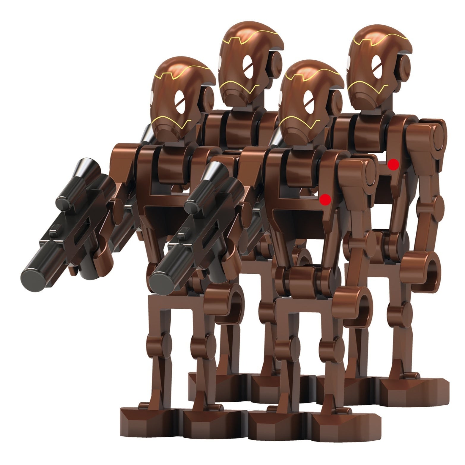 4 x Commando Droid custom Star Wars Minifigure - Minifigure Bricks