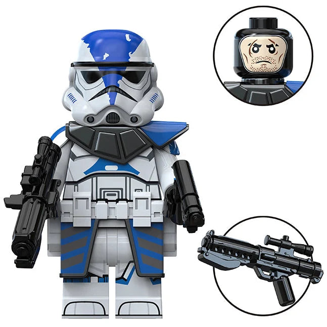501st Legion Stormtrooper Custom Star Wars Minifigure - Minifigure Bricks
