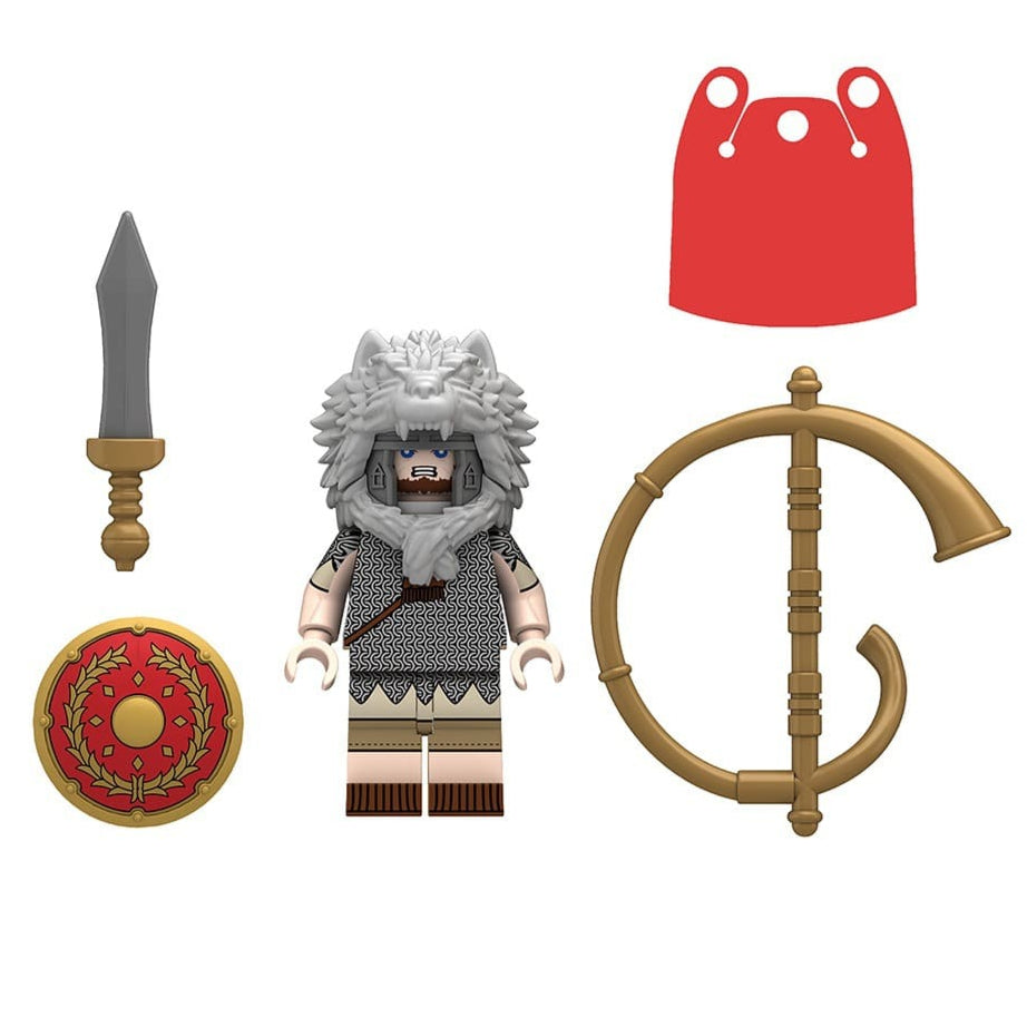 Trumpeter Legionary Custom Roman Soldier Minifigure - Minifigure Bricks