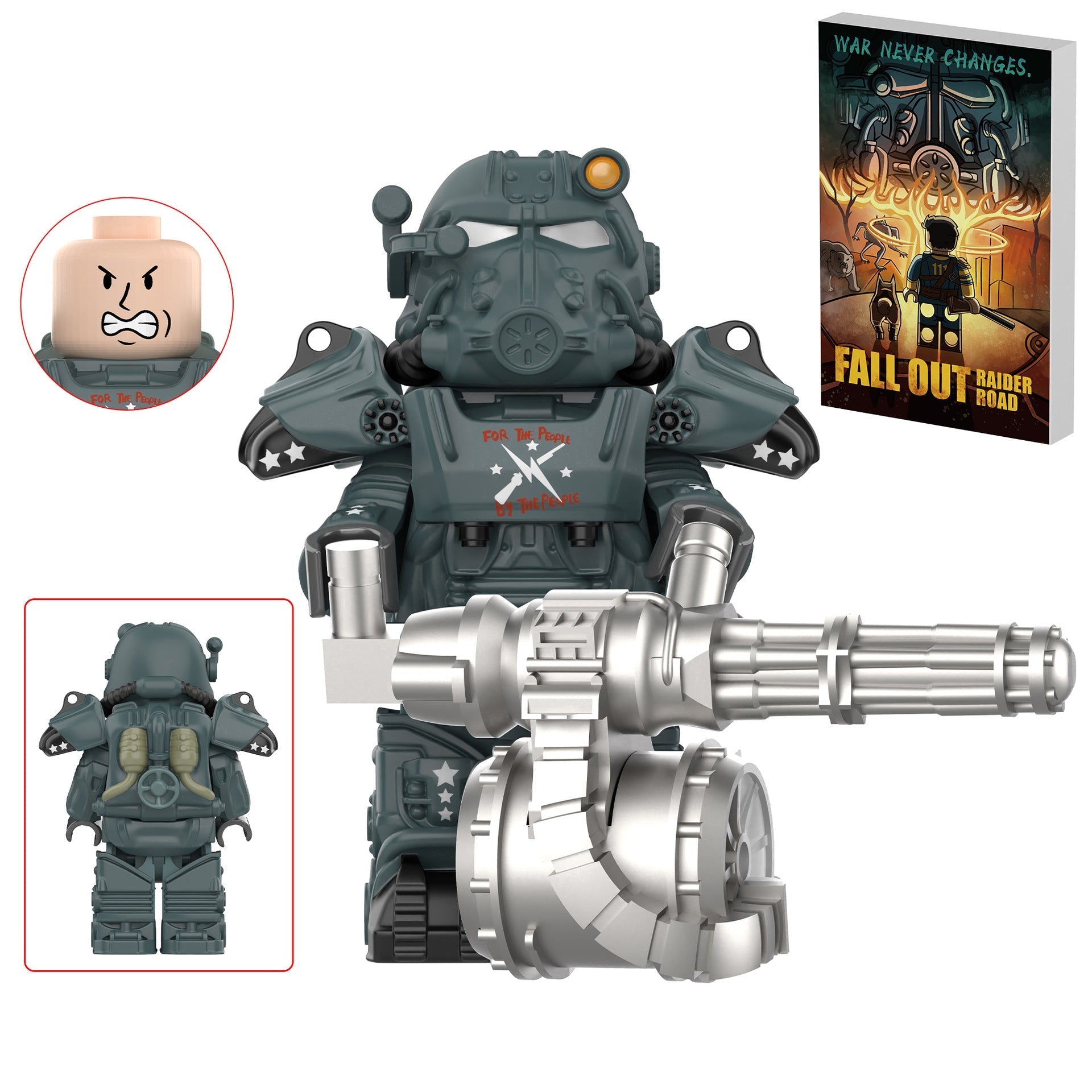 T-60 Power Armor (Minutemen) Custom Fallout Minifigure - Minifigure Bricks