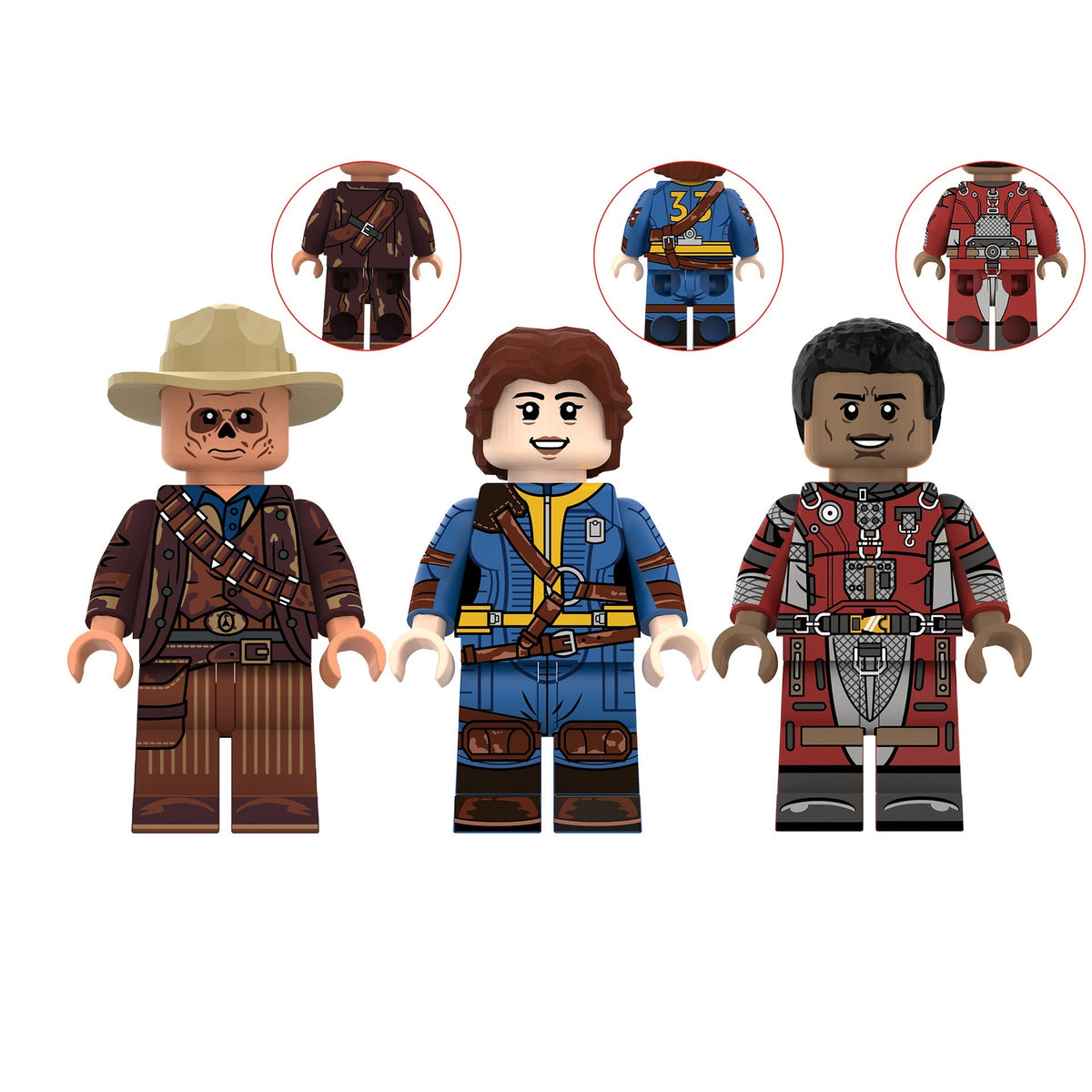 Fallout Characters Bundle Custom Fallout Minifigure – Yep Bricks