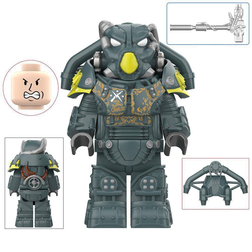 X-01 Power Armor (Minutemen Armored Cavalry) Custom Fallout Minifigure