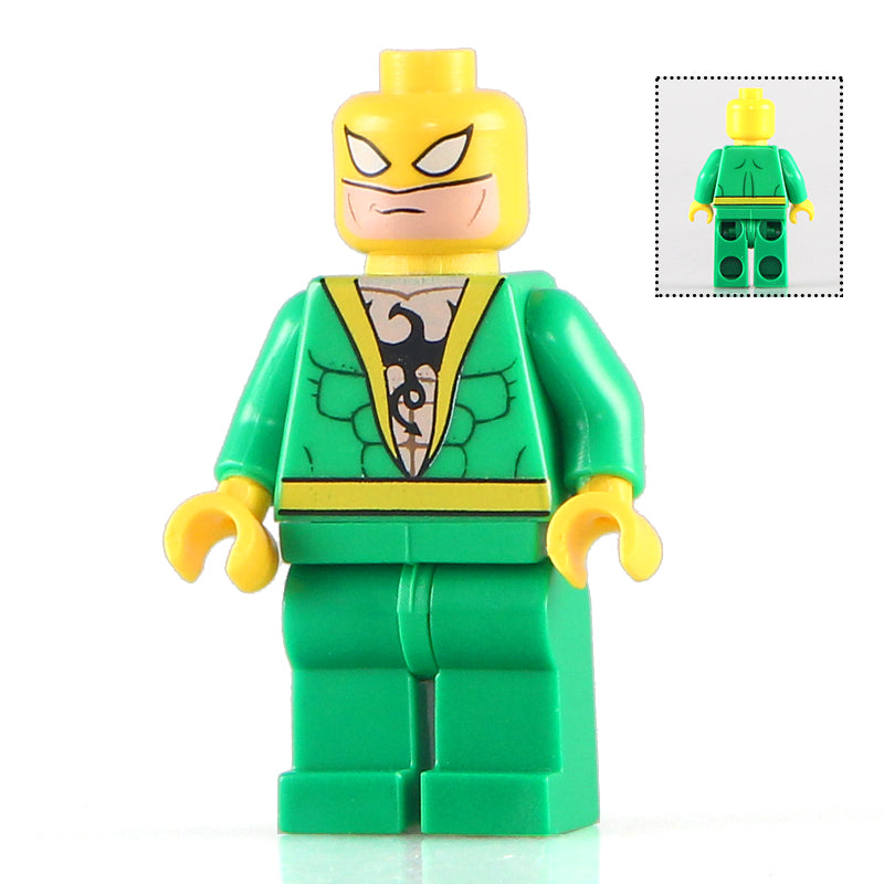 Iron Fist Danny Rand Custom Marvel Superhero Minifigure - Minifigure Bricks