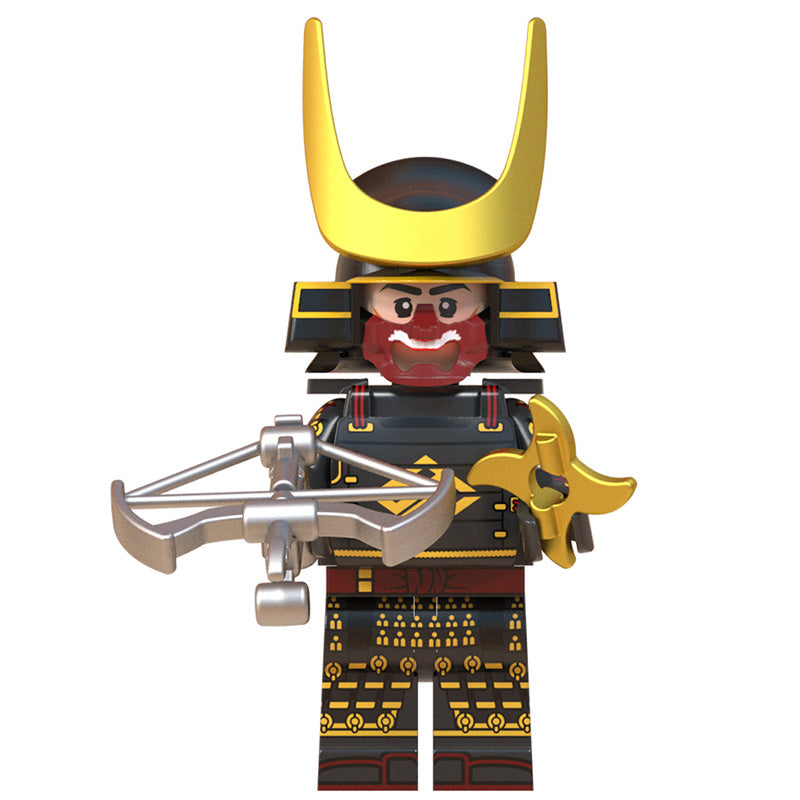 Japanese Samurai with Crossbow Custom Minifigure - Minifigure Bricks
