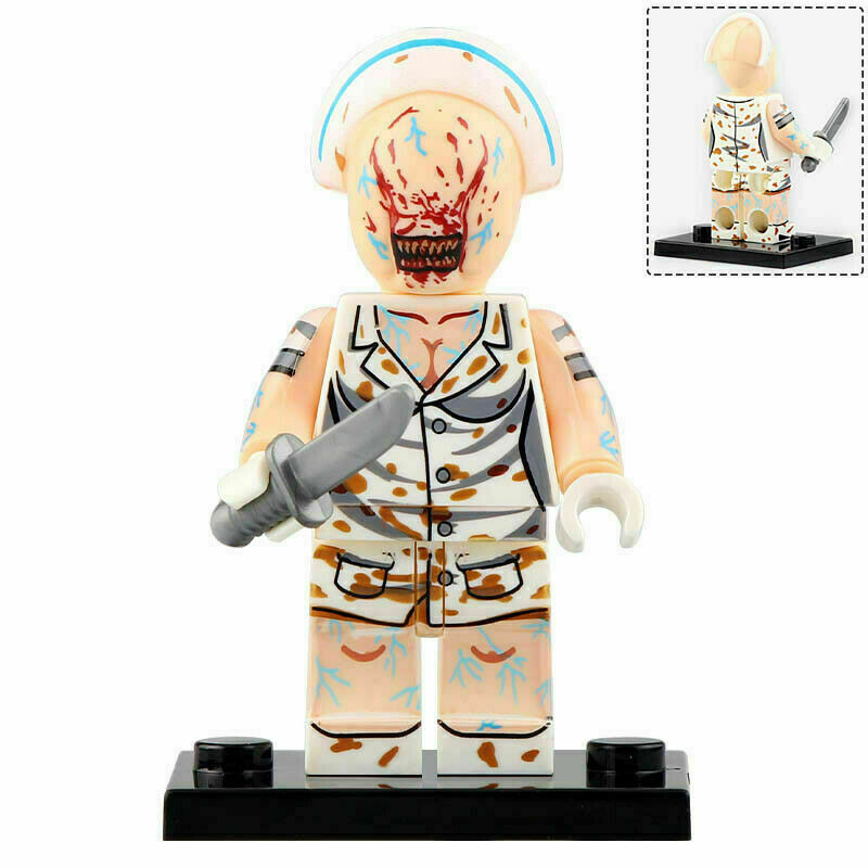 Scary Horror Nurse Custom Minifigure - Minifigure Bricks