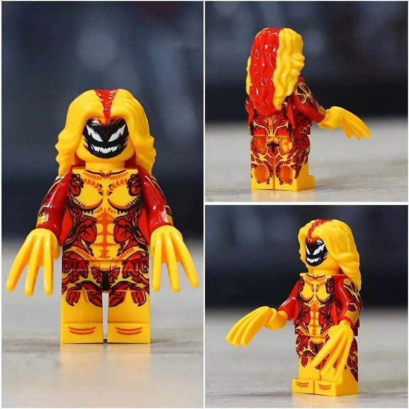 Scream Symbiote Custom Marvel Superhero Minifigure - Minifigure Bricks