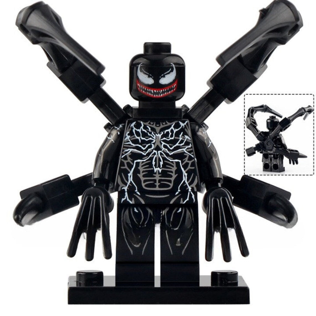 Venom Custom Marvel Superhero Minifigure - Minifigure Bricks