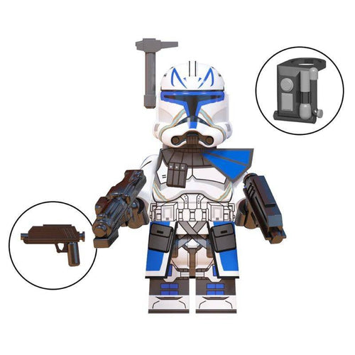 Captain Rex (Phase 2) Clone Trooper Custom Star Wars Minifigure - Minifigure Bricks