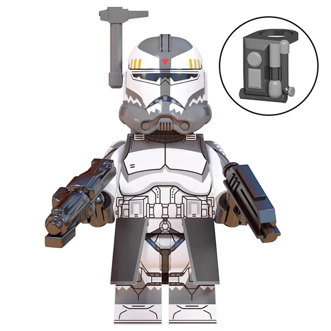 Clone Commander Wolffe custom Star Wars Minifigure - Minifigure Bricks