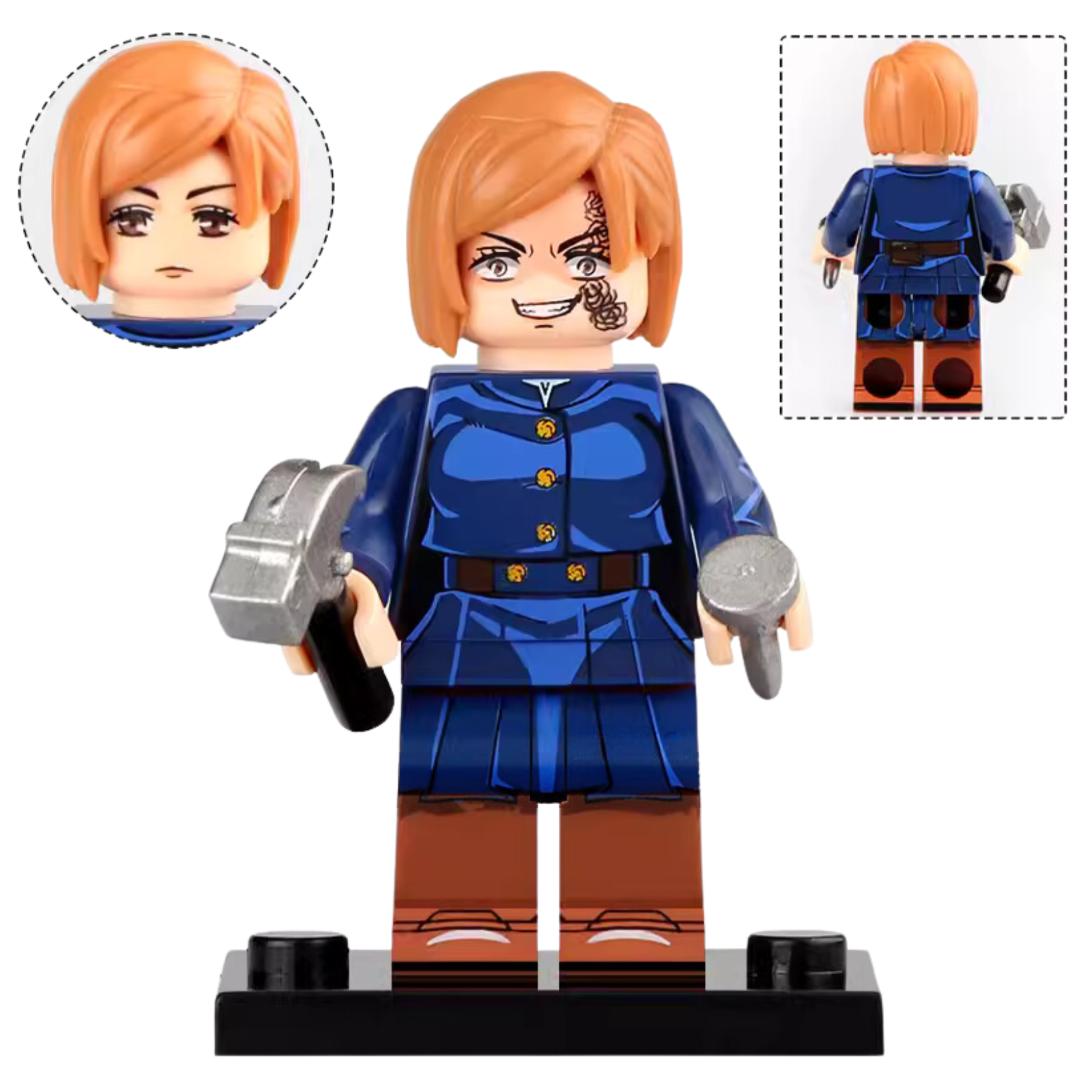 Nobara Kugisaki from Jujutsu Kaisen Custom Anime Minifigure - Minifigure Bricks